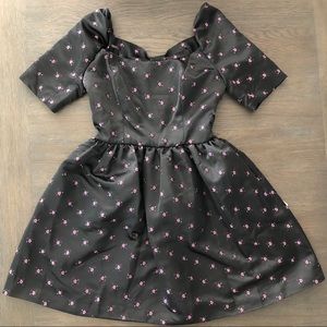 🎬Gal Meets Glam Black/Pink Cocktail Dress